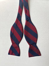Afbeelding in Gallery-weergave laden, Noeud papillon club bleu et rouge en soie Made in France
