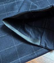 Cargar imagen en el visor de la galería, Scapa costume bleu gris à carreaux fenêtre deux pièces en laine et cachemire 48

