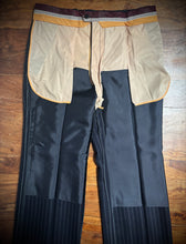 Charger l&#39;image dans la galerie, Costume à rayures vintage trois pièces en pure laine peignée 48/M
