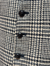 Lade das Bild in den Galerie-Viewer, Gilet de costume vintage en laine à carreaux Prince de Galles 54
