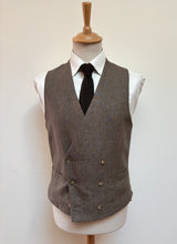 Charger l&#39;image dans la galerie, Suitsupply costume vintage trois pièces 100% lin Ormezzano 48
