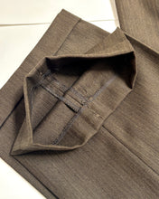 Charger l&#39;image dans la galerie, Carven costume vintage marron à chevrons en laine  54/56
