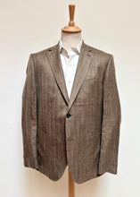Lade das Bild in den Galerie-Viewer, Loro Piana Summertime blazer marron beige en laine lin et soie 52
