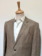 Lade das Bild in den Galerie-Viewer, Hugo Boss blazer marron beige en laine et lin Reda 52
