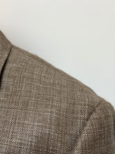 Lade das Bild in den Galerie-Viewer, Hugo Boss blazer marron beige en laine et lin Reda 52
