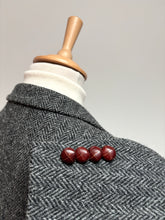 Load image into Gallery viewer, Harris Tweed X Charles Robertson blazer en laine  à chevrons 54
