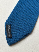 Charger l'image dans la galerie, S. Buccafusca Napoli cravate tricot vintage bleue Made in Italy
