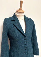 Load image into Gallery viewer, Harris Tweed X Eliz Scott manteau femme en tweed 100% laine 36 Made in England

