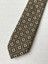 Cargar imagen en el visor de la galería, Caleffi Roma cravate en soie à motif géométrique Made in Italy
