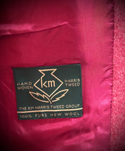 Charger l&#39;image dans la galerie, Curling Paris blazer femme vintage rose en laine Harris Tweed 38

