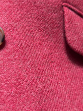 Charger l&#39;image dans la galerie, Curling Paris blazer femme vintage rose en laine Harris Tweed 38
