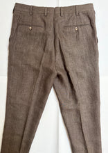 Charger l&#39;image dans la galerie, Suitsupply costume vintage trois pièces 100% lin Ormezzano 48
