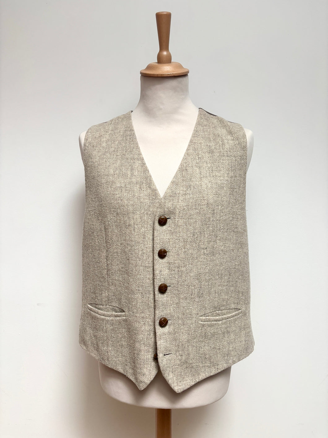 Gilet de costume vintage en laine