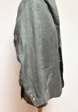 Lade das Bild in den Galerie-Viewer, Suitsupply blazer gris en pur lin Solbiati modèle Havana Patch L
