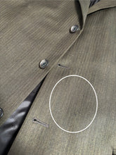Charger l&#39;image dans la galerie, Carven costume vintage marron à chevrons en laine  54/56
