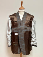 Načíst obrázek do prohlížeče Galerie, Hnědo-modré kostkované sako Loro Piana s okénkami, 100% kašmír, velikost 58/60
