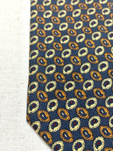 Charger l'image dans la galerie, Ricchetti X Drake's cravate bleue en soie à motif paisley Made in England
