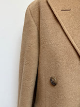 Charger l&#39;image dans la galerie, Manteau vintage beige croisé 100% camel hair Made in Italy

