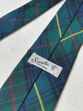 Charger l&#39;image dans la galerie, Cravate vintage tartan en pure laine
