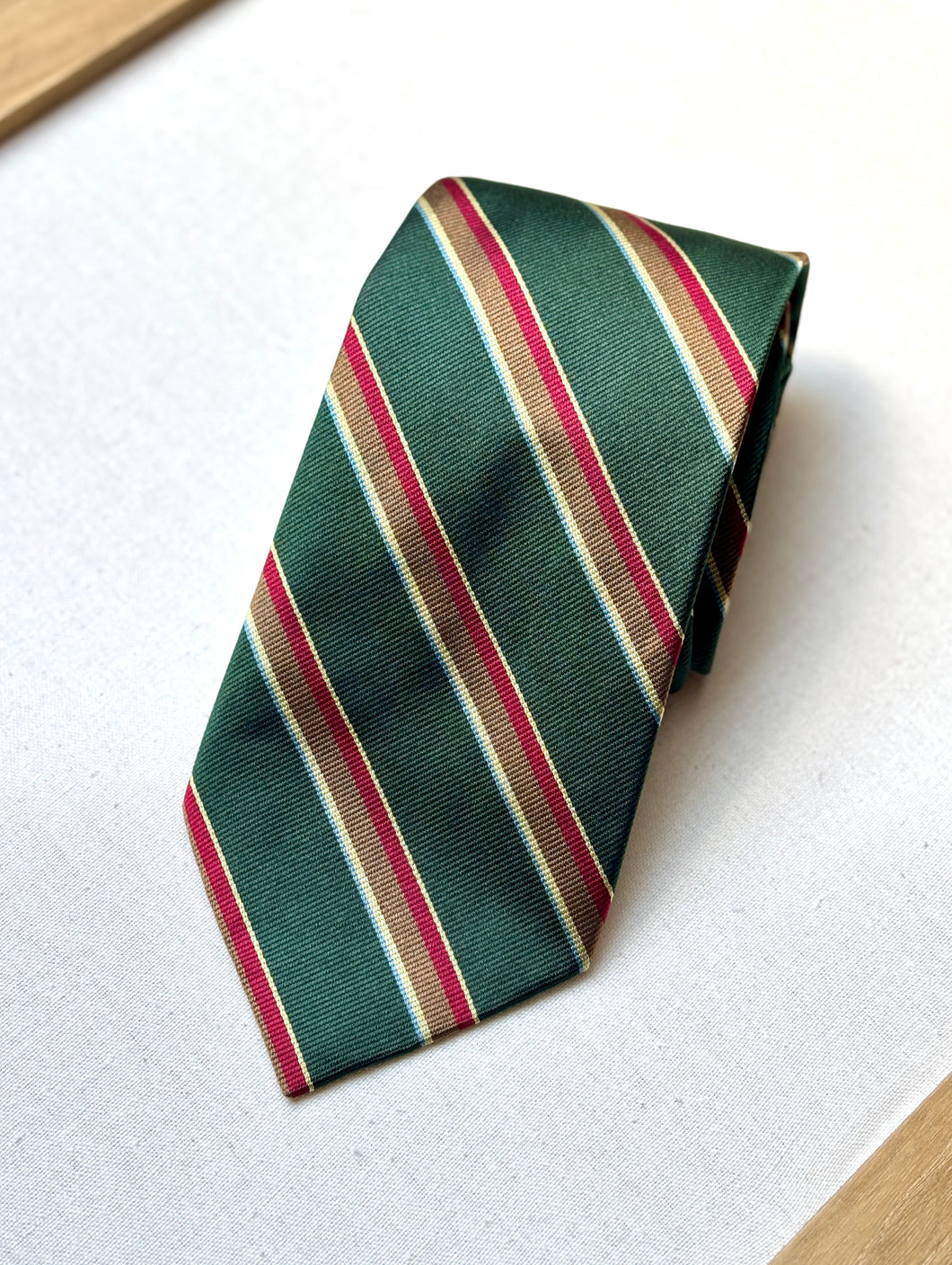 Brooks Brothers X Davide Cenci cravate club vintage en soie