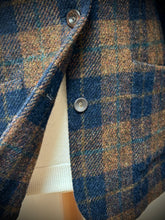 Charger l&#39;image dans la galerie, Cyrillus Paris blazer tweed femme vintage à carreaux 44 Made in France
