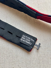 Afbeelding in Gallery-weergave laden, Noeud papillon club bleu et rouge en soie Made in France
