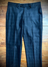 Cargar imagen en el visor de la galería, Scapa costume bleu gris à carreaux fenêtre deux pièces en laine et cachemire 48
