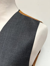 Charger l'image dans la galerie, Gilet de costume gris vintage Prince de Galles en laine mélangée 56
