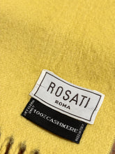 Load image into Gallery viewer, Rosati Roma écharpe jaune 100% cachemire Made in Italy
