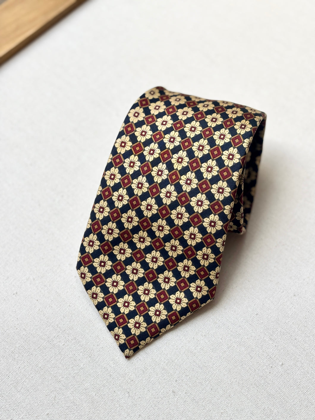 Camerucci cravate vintage en soie Made in Italy