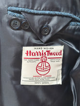 Load image into Gallery viewer, Harris Tweed X Cyrillus blazer bleu tweed vintage en laine 50 / L
