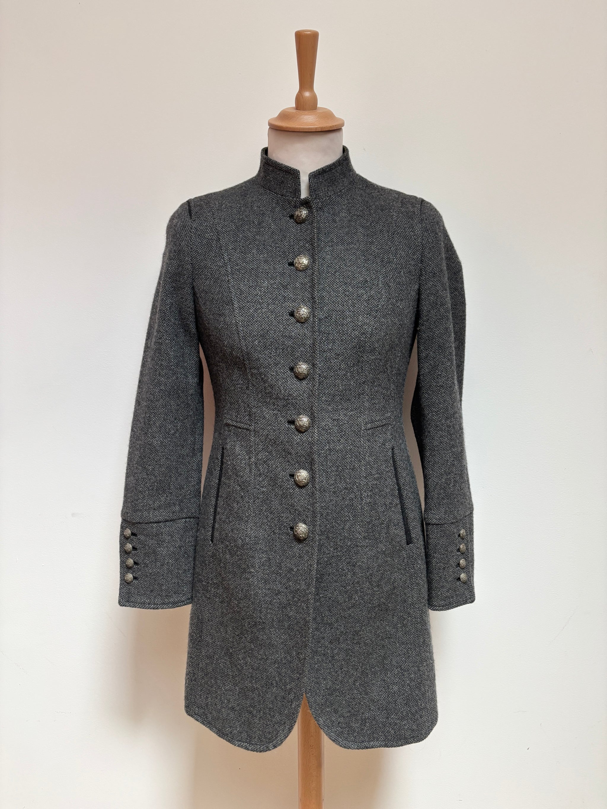 Manteau Longueur En Laine Bleu Marine Schneiders Salzburg - Taille 14 Occasion Très Bon état