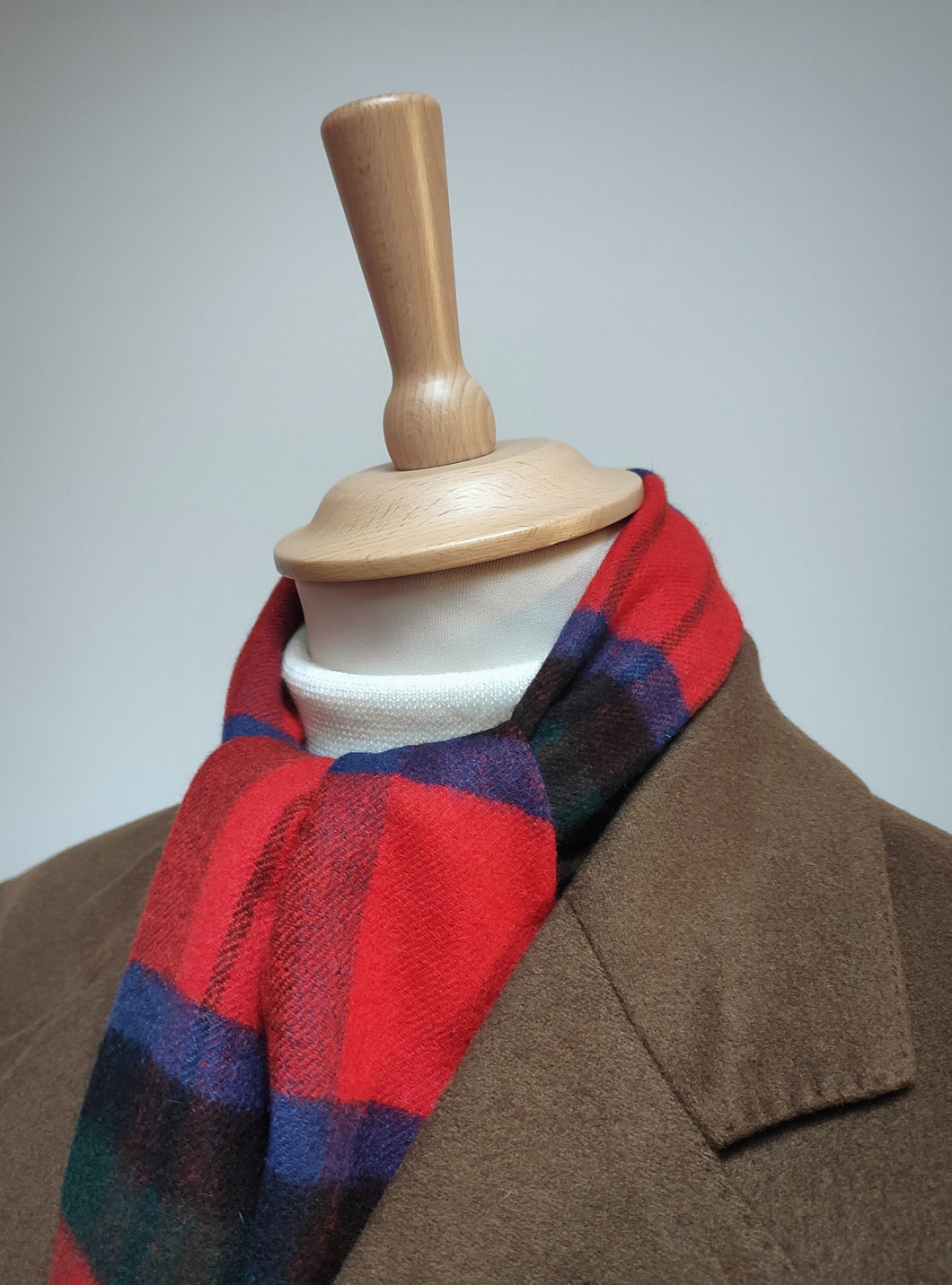 Morascot écharpe à carreaux en cachemire Made in Scotland