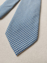 Carica l&#39;immagine nel visualizzatore di Gallery, Personality Milano cravate vichy en laine vierge Made in Italy
