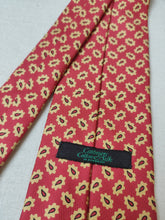 Carica l&#39;immagine nel visualizzatore di Gallery, M. Bardelli X Charles Hill cravate rouge en soie à motif paisley Made in England
