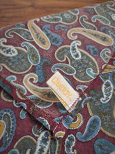 Carica l&#39;immagine nel visualizzatore di Gallery, Liberty of London pochette bordeaux à motif paisley 100% coton Made in England
