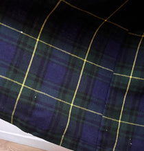 Charger l'image dans la galerie, Brummell robe de chambre tartan vintage à col châle en laine Made in France Taille 3 / M
