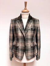 Charger l'image dans la galerie, Daks blazer vintage femme à carreaux en laine 42 FR
