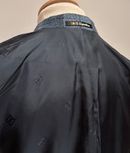 Lade das Bild in den Galerie-Viewer, Daks blazer bleu vintage femme à carreaux en laine vierge 18 UK / 46 FR
