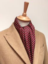 Načíst obrázek do prohlížeče Galerie, Frédérick Theak écharpe vintage double face paisley en laine et soie Made in England
