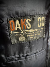 Lade das Bild in den Galerie-Viewer, Daks blazer bleu vintage femme à carreaux en laine vierge 18 UK / 46 FR
