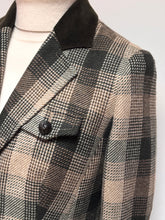Charger l'image dans la galerie, Daks blazer vintage femme à carreaux en laine 42 FR
