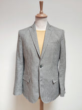 Charger l&#39;image dans la galerie, J. Lindeberg blazer pied de poule 100% lin Tessuti Di Sondrio 48R
