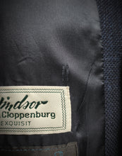 Charger l&#39;image dans la galerie, Windsor Peek&amp;Cloppenburg gilet natté bleu marine en laine vierge et lin 54
