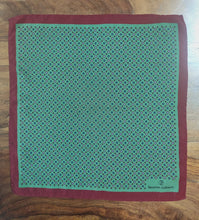 Carica l&#39;immagine nel visualizzatore di Gallery, Pochette verte vintage à motif géométrique Made in Italy
