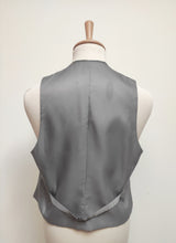 Carica l&#39;immagine nel visualizzatore di Gallery, Gilet de costume vintage en laine Prince de Galles L
