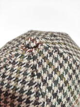 Charger l&#39;image dans la galerie, Chapeau vintage ghillie pied de poule 100% laine vierge 55
