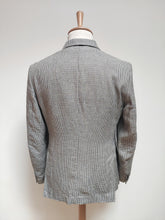 Charger l&#39;image dans la galerie, J. Lindeberg blazer pied de poule 100% lin Tessuti Di Sondrio 48R
