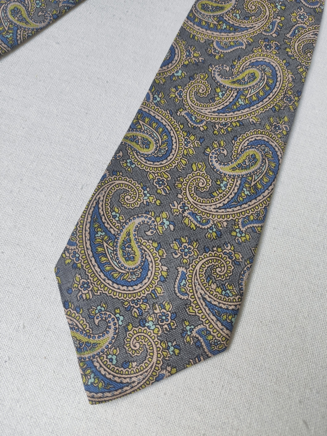 Anselmo Dionisio cravate paisley 100% lin Made in Italy