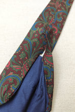 Afbeelding in Gallery-weergave laden, Lanvin Paris cravate vintage en soie à motif paisley Made in Italy
